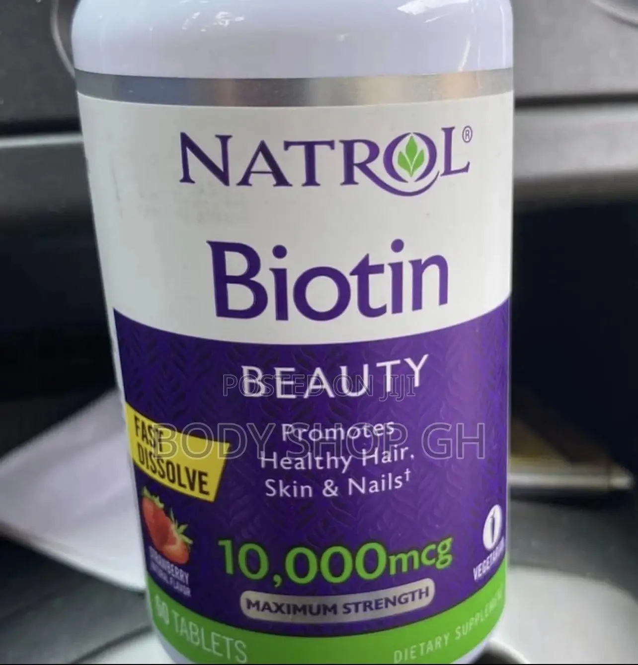 Natrol Biotin (Strawberry Flavor)- Hair/Skin/Nails