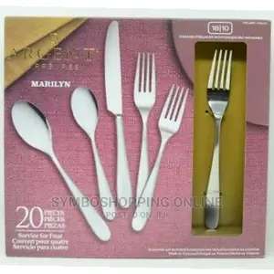 ARGENT, 20 Piece Flatware Set Stainless Steel Steel Knives