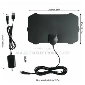 Digital Indoor Antenna With Booster (Over 30 Channels)