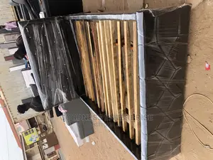 Foreign Double Leather Bed Frame