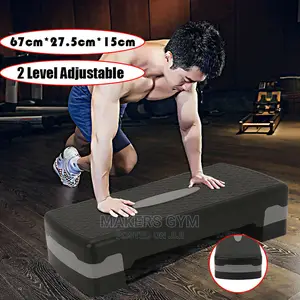 Aerobic Stepper 2/3 Level Adjustable Exercise Yoga Step Boar