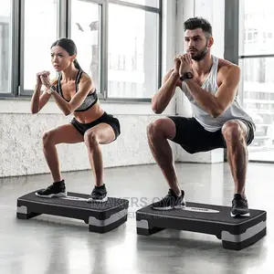 Exercise Stepper Aerobic Step Fitness Training Workout Adju
