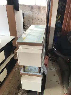 Glass and Wood TV Stand
