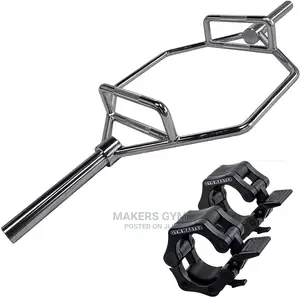 Olympic Hex Trap Deadlift Shrug Barbell Bar