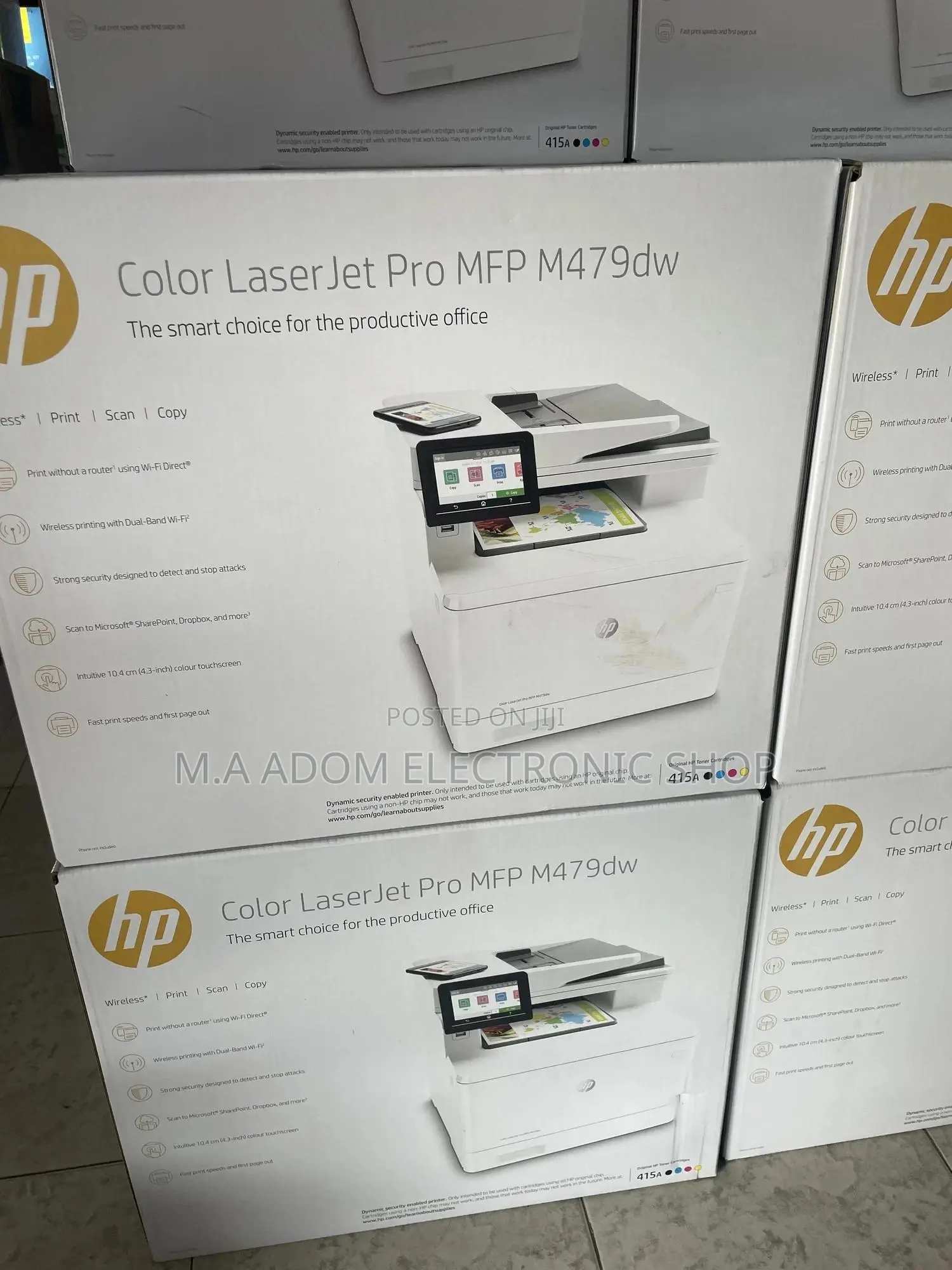 HP Color Laserjet Pro Multifunction M479fl Dw Wireless Laser