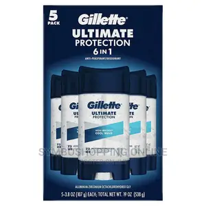 Gillette Ultimate Protection 6-in-1 Antiperspirant (85ghs Ea