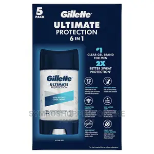 Gillette Ultimate Protection 6-in-1 Antiperspirant (85ghs Ea