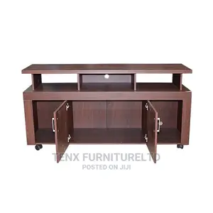 Tv Stands With (2 Door Pcs) Coffe Colour