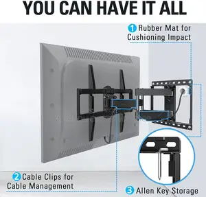 Movable Tv Wall Mount 32”-65”