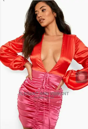 Beautiful Bodycorn Light Silky Dress