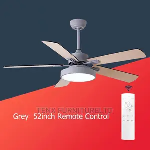 Ceiling Fan WITH REMOTE (Aesthetic Enhancement ) GRAY
