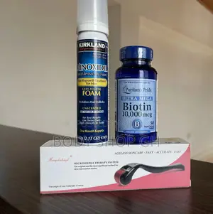 Kirkland Foam + Biotin + Derma Roller Beard Hair Growth
