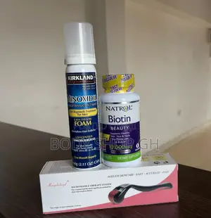 Natrol Bioti +Kirkland Foam +Derma Roller Hairloss Treatment