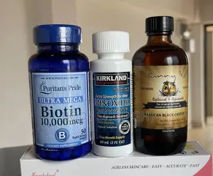 Puritans Pride Biotin +Kirkland Minoxidil +Jbco
