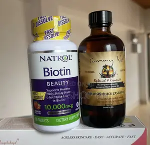 Natrol Biotin + Jbco Hair and Beard Growth Package 