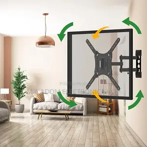 Black Colour Coner Adjustable Tv Bracket 32”-55