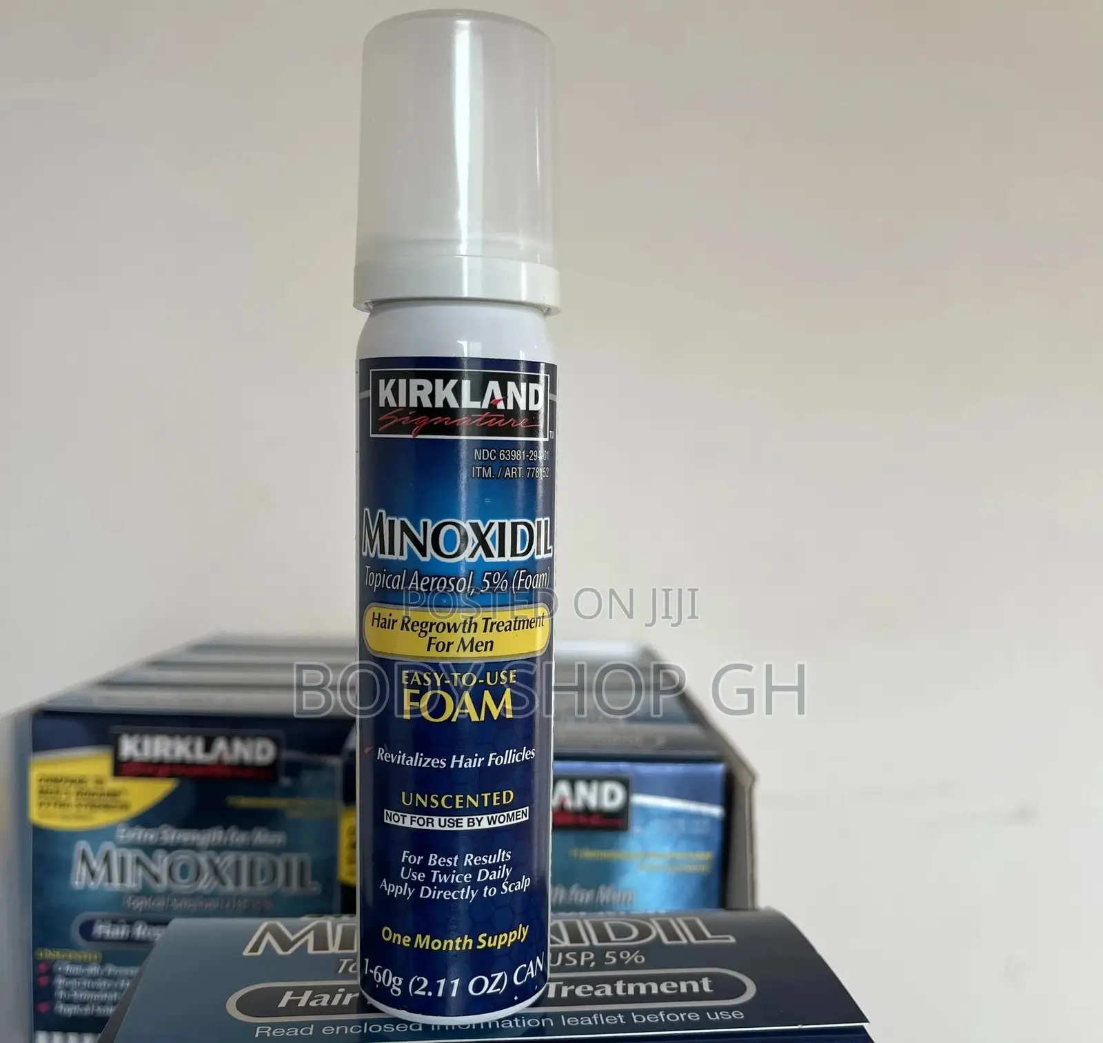 Kirkland Minoxidil Foam (Beard Growth + Receding Hairlines)
