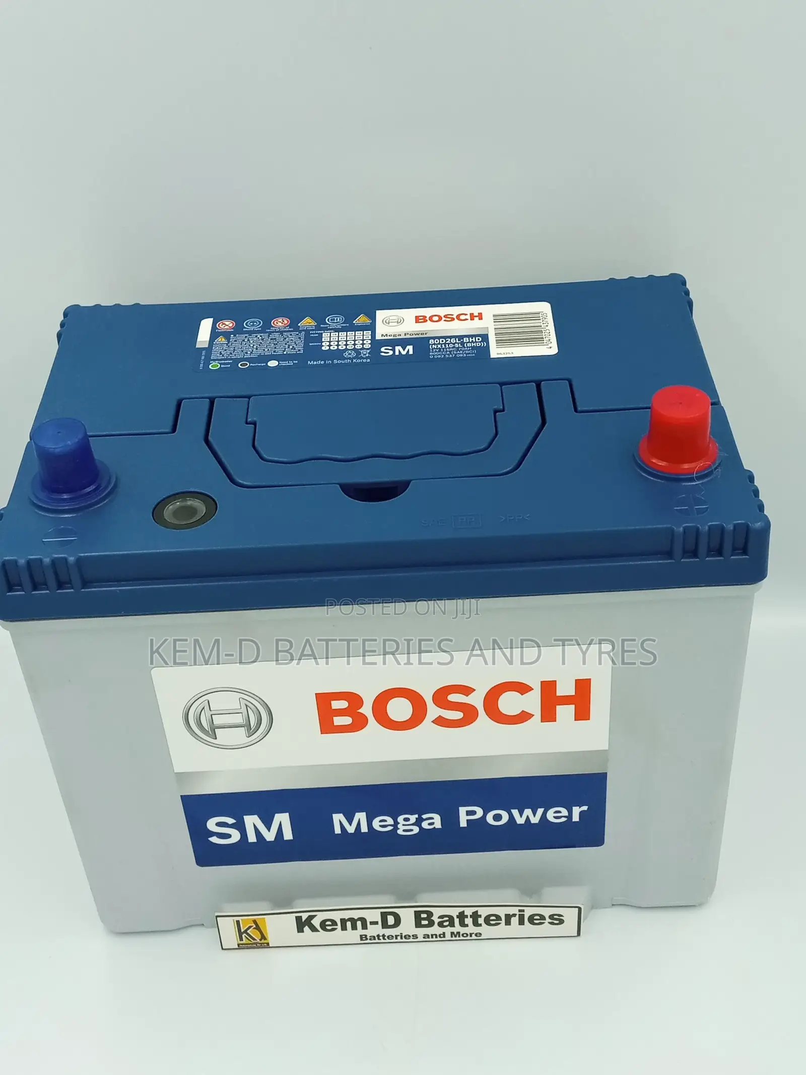 Bosch Car Battery 15 Plates Battery Free Delivery