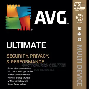AVG Ultimate Multi-Device (10 Devices, 1 Year)–PC, Mac, Ios