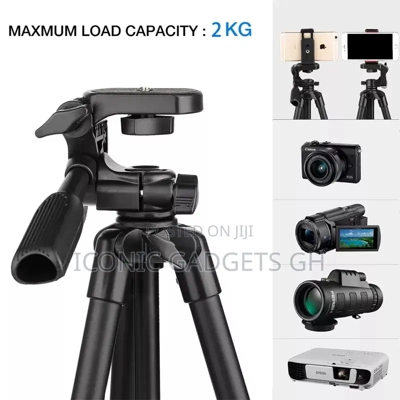 Portable Tripod Stand With Bluetooth Shutter Remote