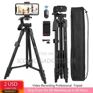 Portable Tripod Stand With Bluetooth Shutter Remote