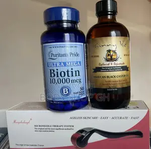 Hair Growth Cimbo Pack (Jbco +Biotin +Derma Roller)