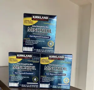 KIRKLAND MINOXIDIL FULL BOX - 6 Bottles + Dropper