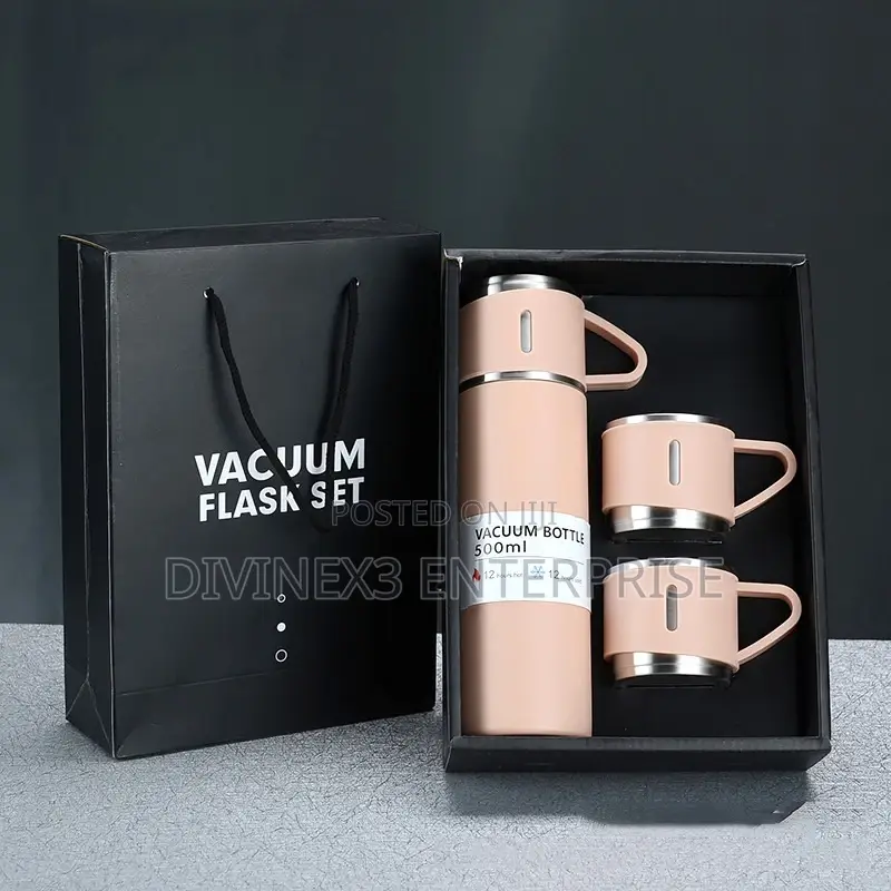 Vacuum Flask With 2 Cups