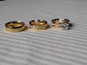18K Wedding Gold Rings