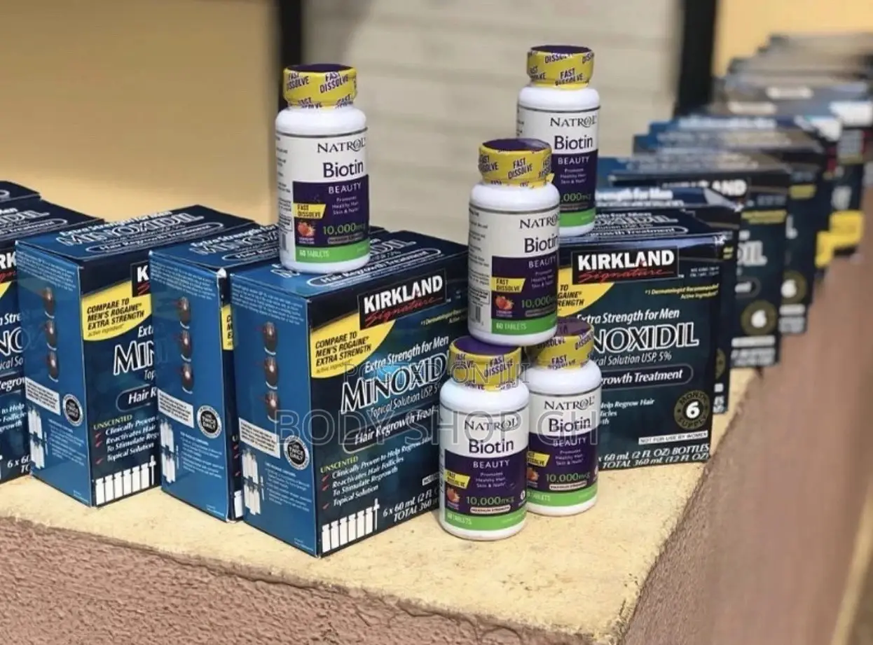 Kirkland Minoxidil Full Box ( 6 PCS + Dropper) Hair Beard