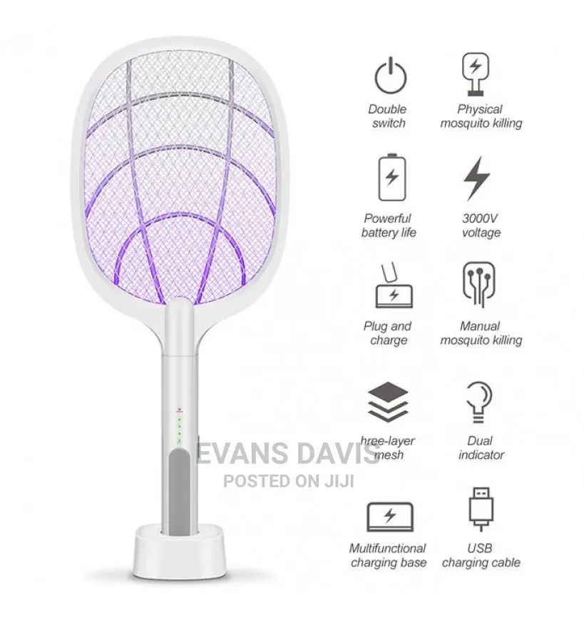Effective 2 in 1 Mosquito Swatter/Zapper