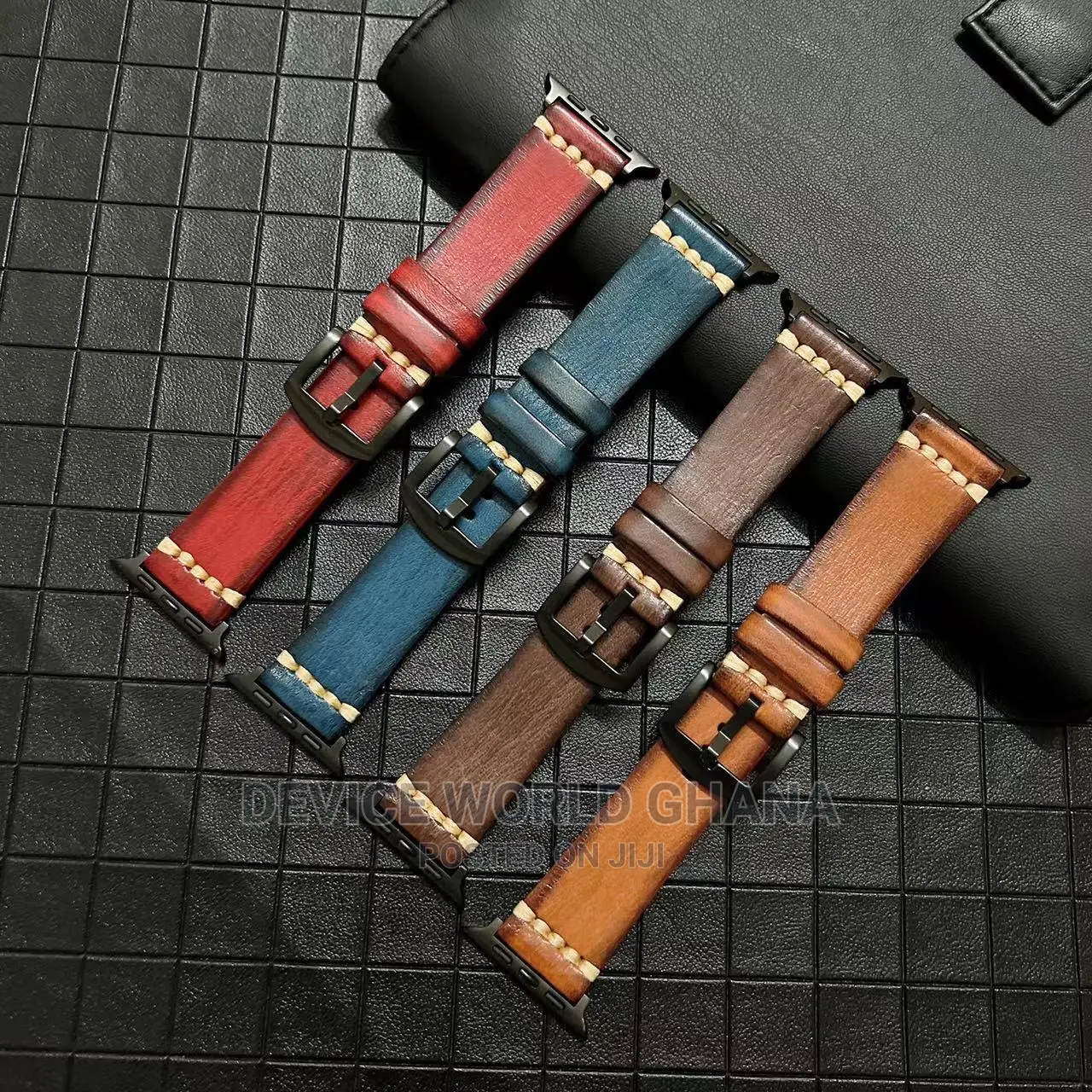 Vintage Wax Oil Leather Strap/Band 4 Apple Watch Series1-7