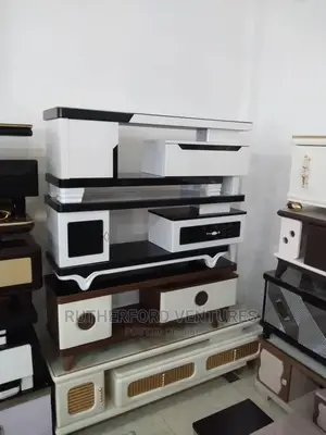 Wood and Glass TV Stand
