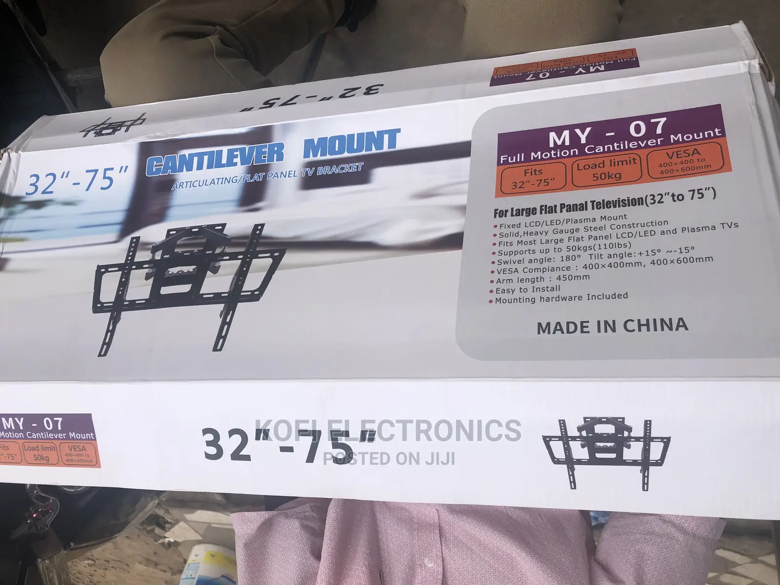 New Cantilever Adjustable(Tilt) TV Wall Bracket 32" -75"Inch