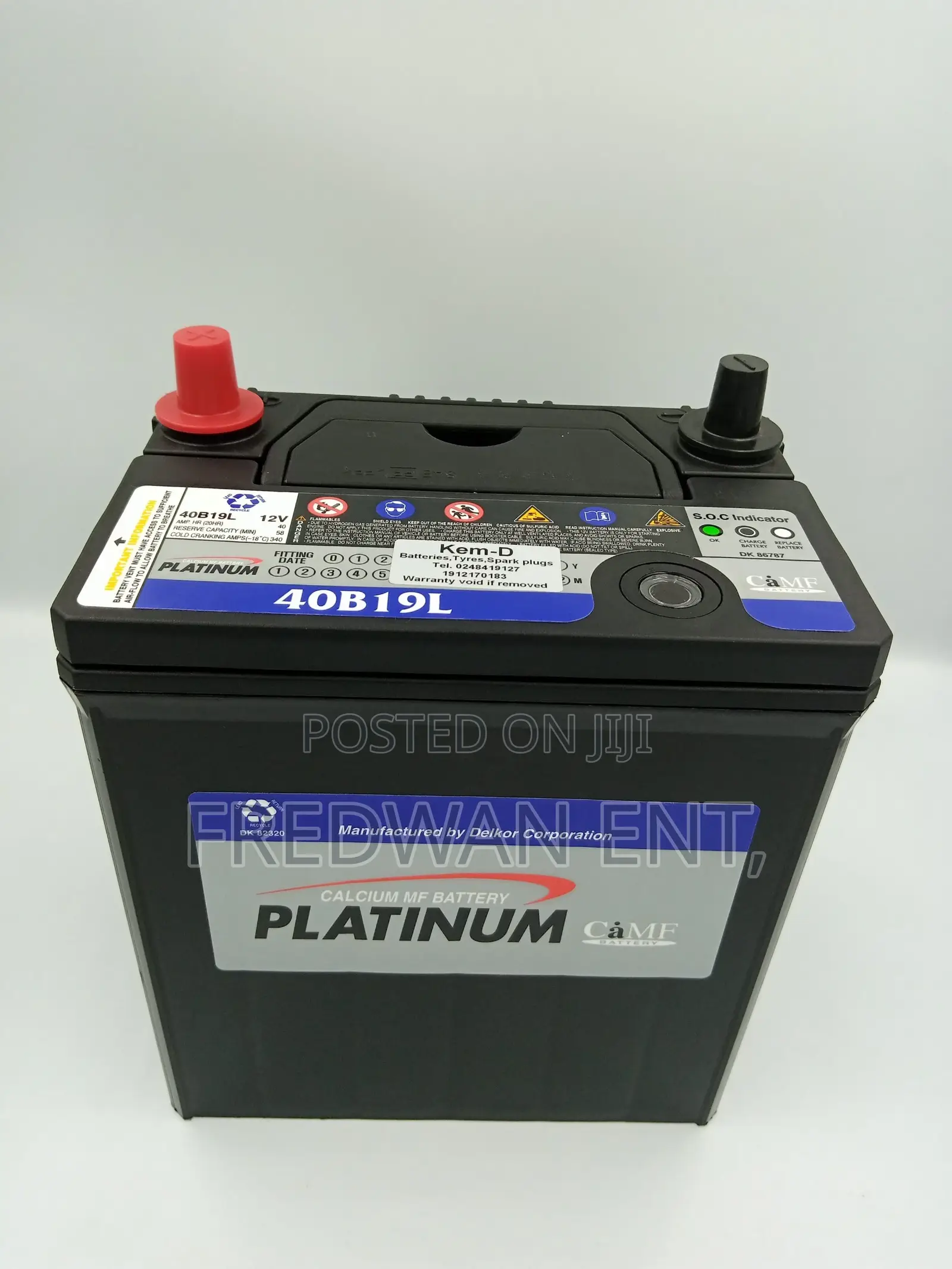 Original 15 Plates Platinum Battery