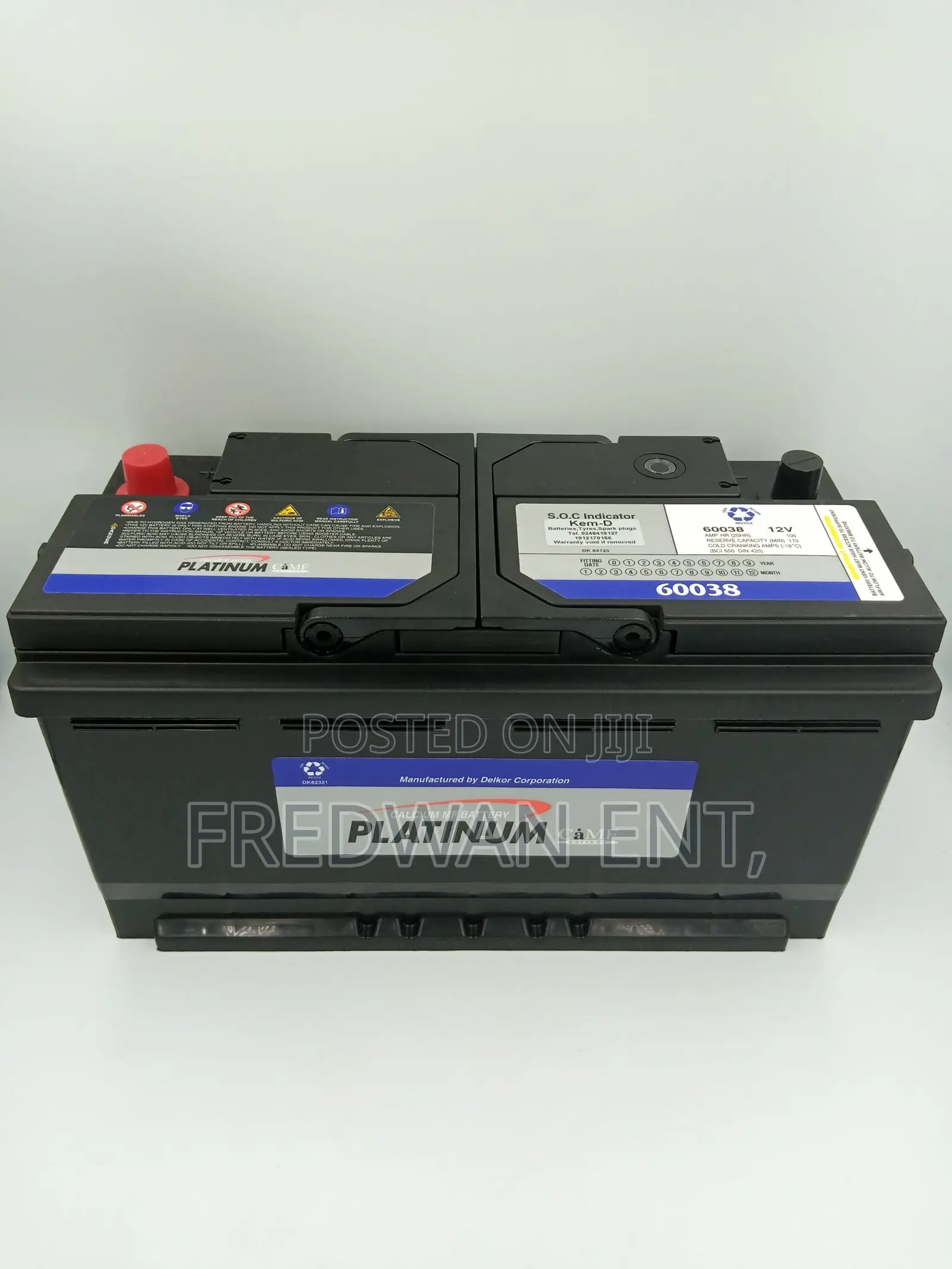 17 Plates Platinum Battery