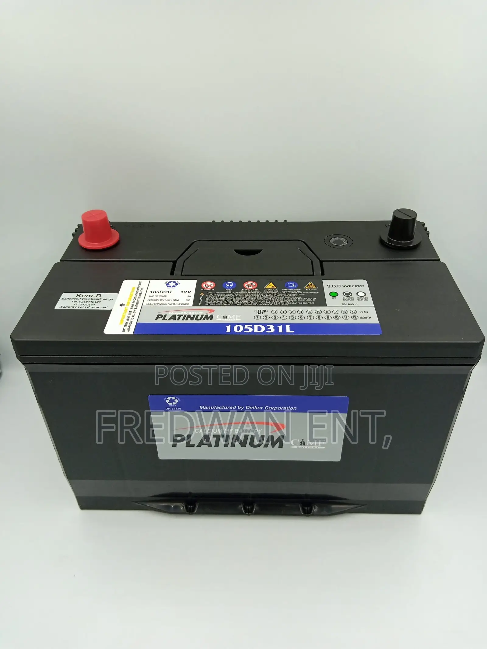 17 Plates Platinum Battery