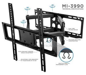 Wall Mount for Led Tvs With Adjustable Features 32”-65”