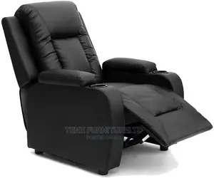 Recliner W Drink Holders Armchair Sofa Reclining Cinema