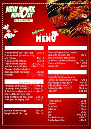 Restaurant Menu Design