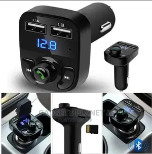 Car-X8 Wireless Car FM Player, USB Port, AUX Cable Slot Etx