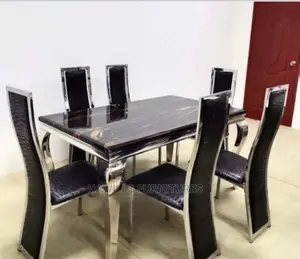 Quality Marble Dining Set (6)