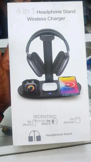 4 in 1 Headphone Stand With Wireless Charger