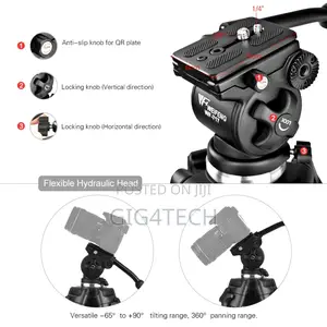 Weifeng Wf-717 1.8m Heavy Duty Video Tripod