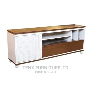Tv Stand With Compartment and Casters