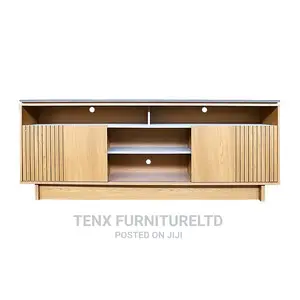 TV Unit With Slidining and 6 Compartment (Exclusive)
