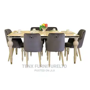 Dining Set 6seater Rectangular With Ring Pulls
