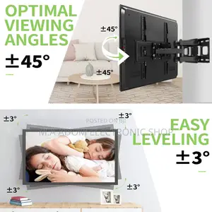 Bracket With Flexible Swivel for Led Tvs Between 32”-65”