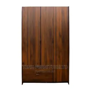 Wardrobe 3 Doors/ 2 Drawers Dark Brown (Brazil)