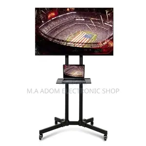 Mobile Tv Cart With Wheels 32”-70”